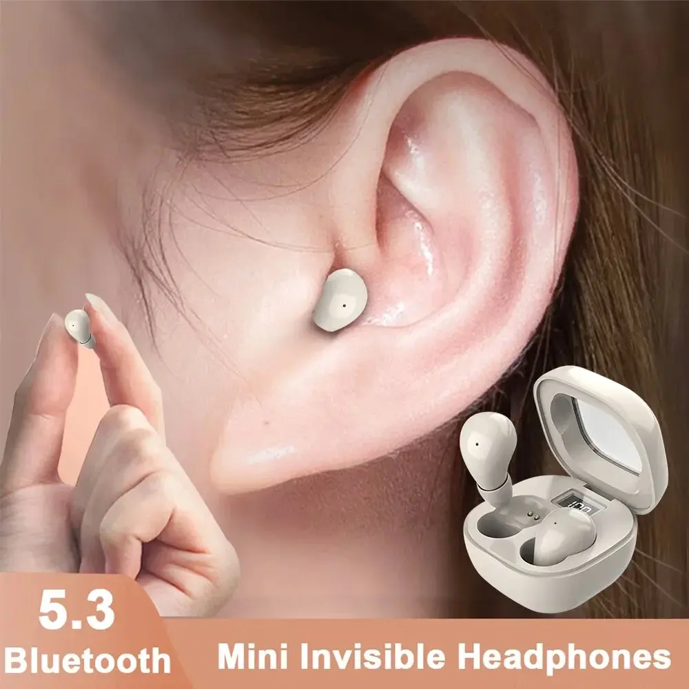 Tws Earbuds Bluetooth 5.3 - SK19 Bluetooth 5.3 Earphones Mini Invisible