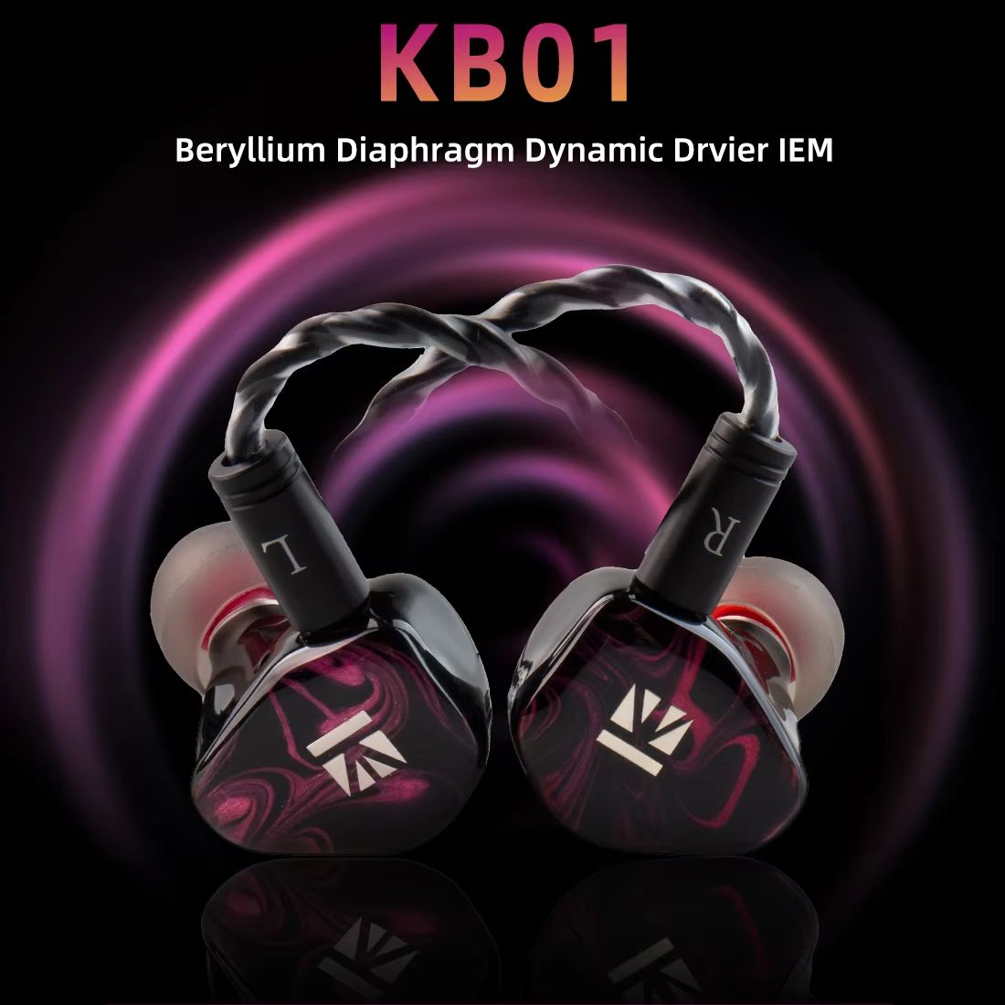 In Ear Monitors For Singers - KBEAR KB01 In Ear Diaphragm Dynamic