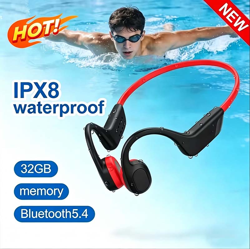 Anc Wireless Over Ear Headphones - 2026 New Bone Conduction Bluetooth Earbuds