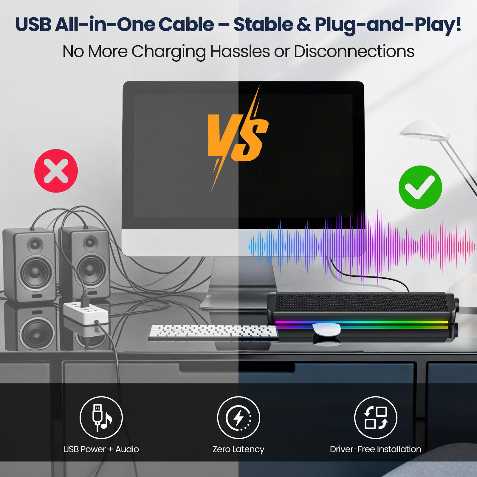 Wired Bluetooth Computer Speak - đánh giá và giá Rgb Computer Soundbar For Pc