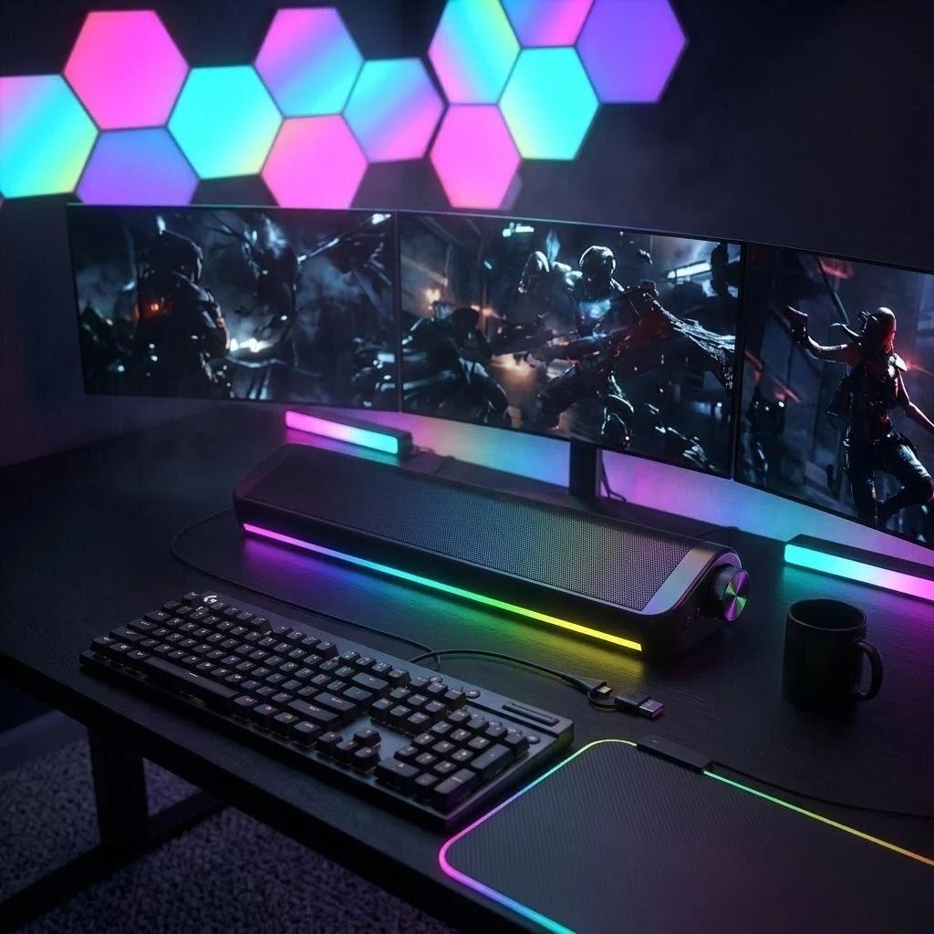 Wired Bluetooth Computer Speak - đánh giá và giá Rgb Computer Soundbar For Pc