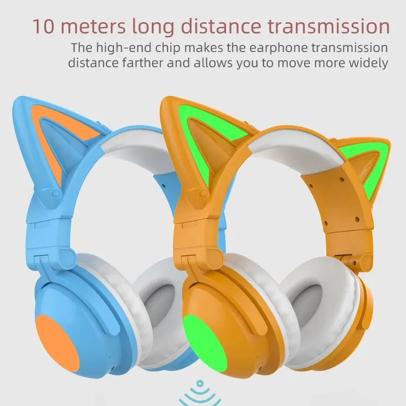 ZW068 LED Light Cat Ears Heads - đánh giá và giá Cat Ear Bluetooth Headset Led
