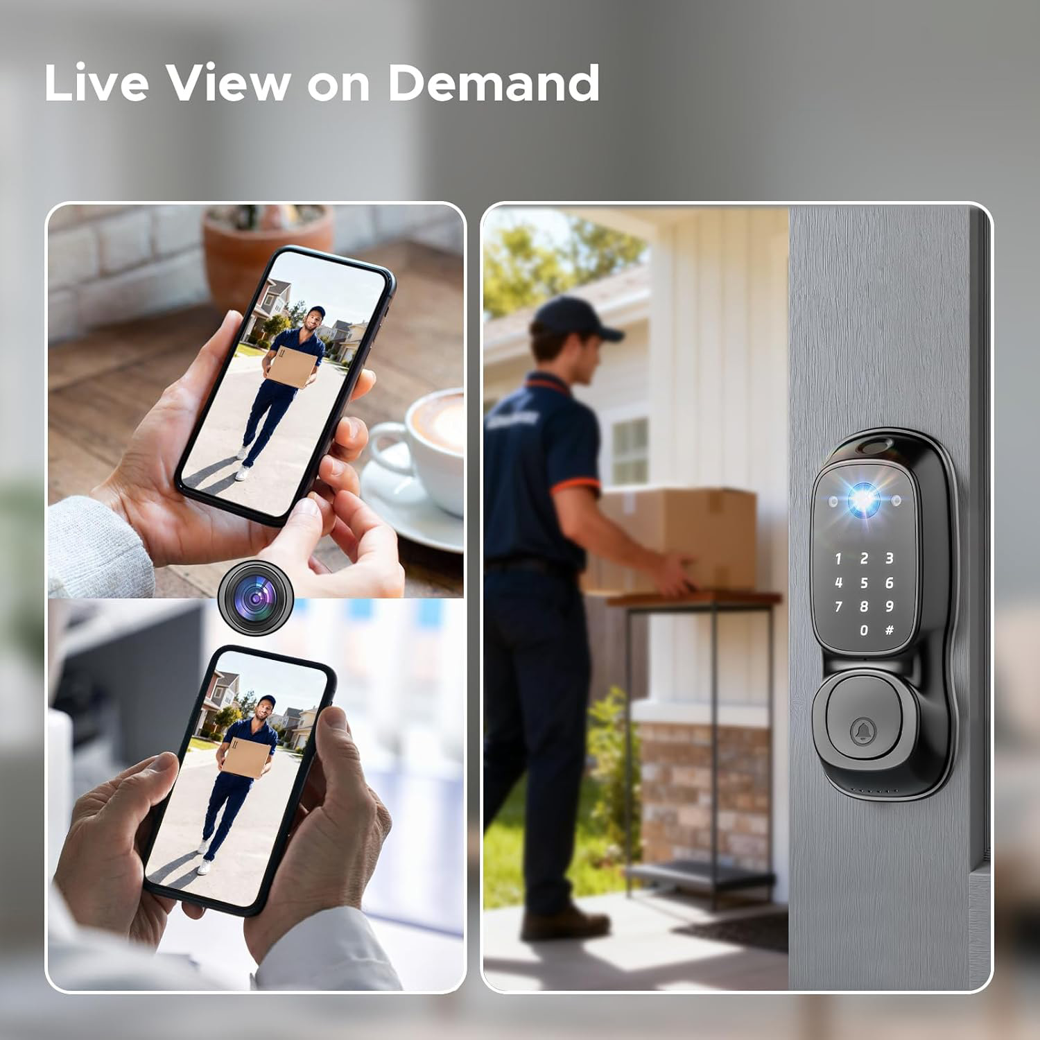 Tuya Wifi Smart Door Lock ‎Cam - đánh giá và giá Cameras