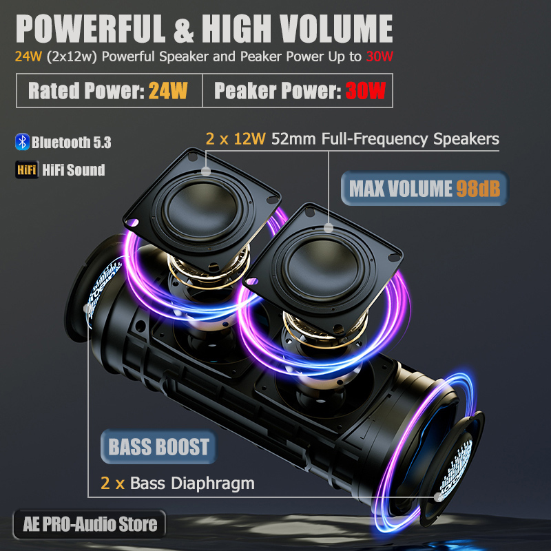 30W Portable Bluetooth Speaker - đánh giá và giá Portable Bluetooth Speaker Waterproof Ipx7