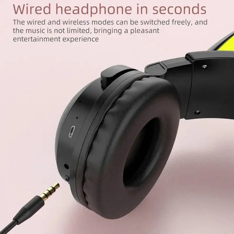 New ZW068 Bluetooth5.0 Headpho - đánh giá và giá Cat Ear Bluetooth Headset Led