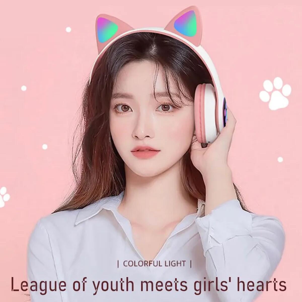 Cute Cat Ears Headphones Bluet - đánh giá và giá Cat Ear Bluetooth Headset Led