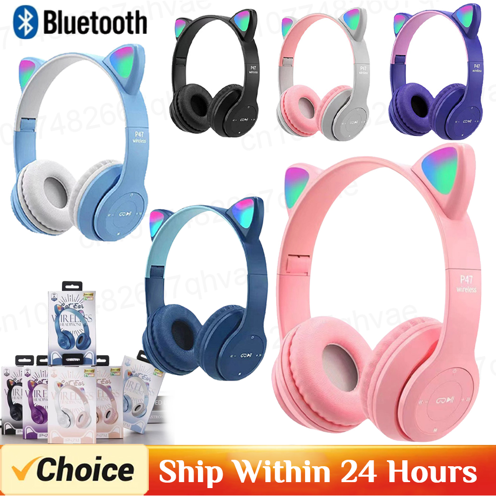 P47M Wireless Bluetooth Headse - đánh giá và giá Gaming Headset With Mic Rgb