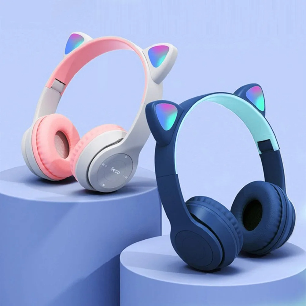 Cute Cat Ear Wireless Headphon - đánh giá và giá Cat Ear Bluetooth Headset Led