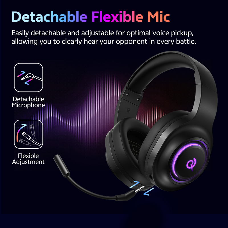 QCY Heroad V200 Gaming Headset - đánh giá và giá Gaming Headset With Mic Rgb