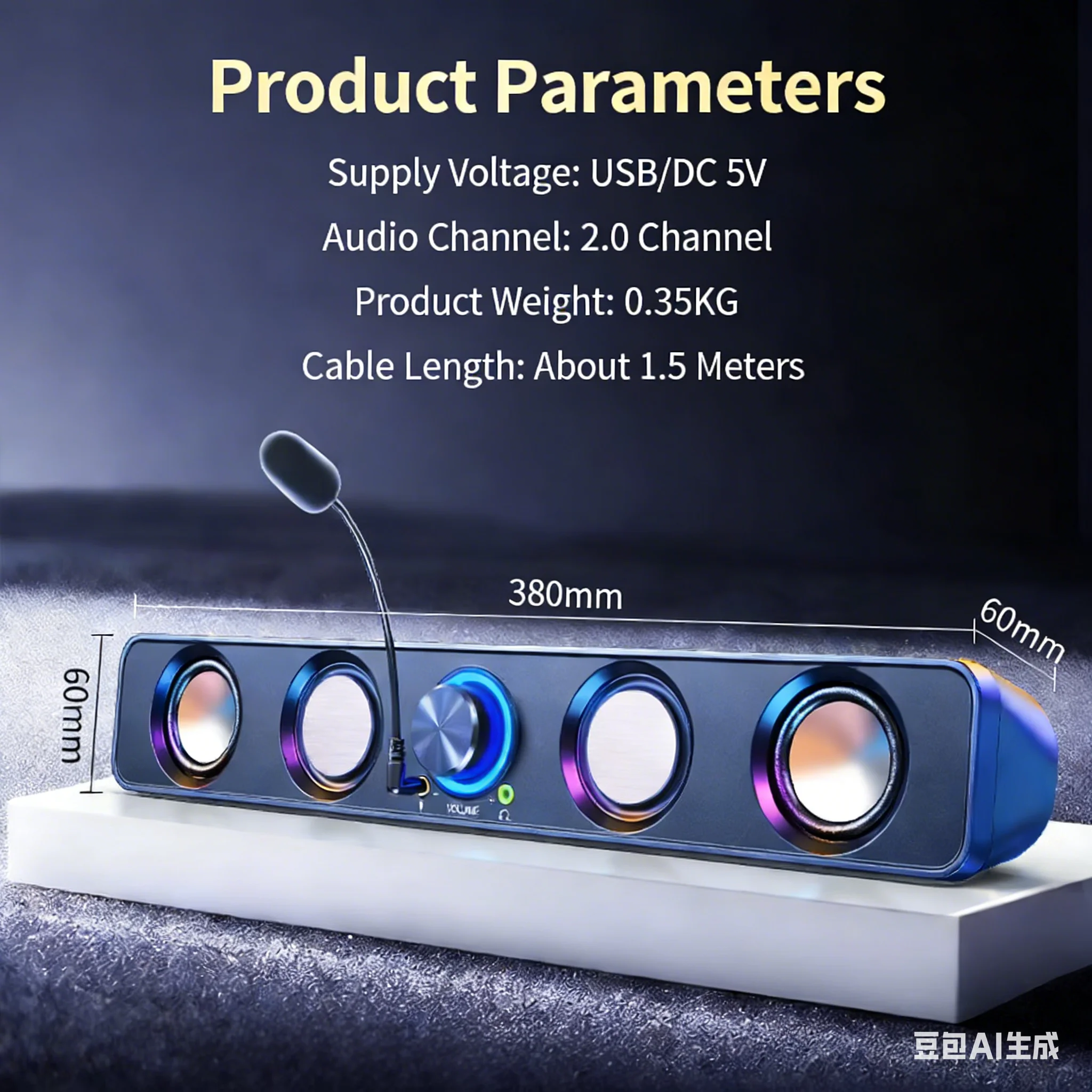 Home Theater Speakers System S - đánh giá và giá Rgb Computer Soundbar For Pc