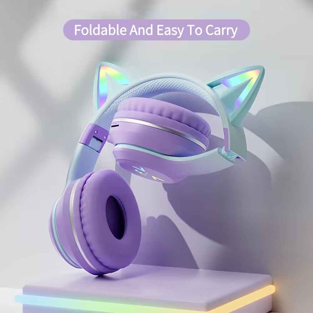 RGB Glow Earphones Wireless Ea - đánh giá và giá Gaming Headset With Mic Rgb