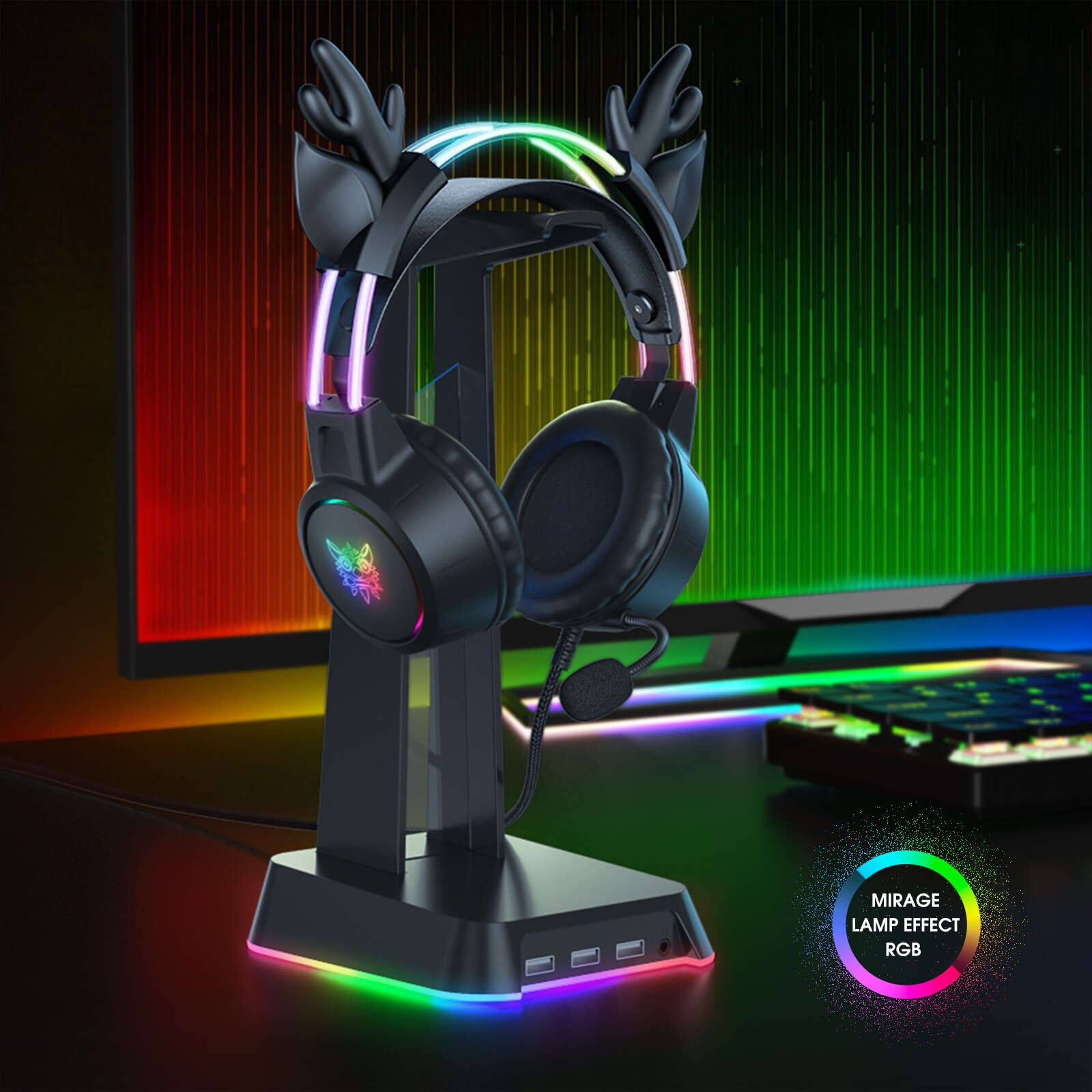 ONIKUMA Gaming Headset for 202 - đánh giá và giá Gaming Headset With Mic Rgb