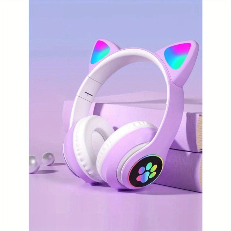 New Flash Light Cute Cat Ears  - đánh giá và giá Cat Ear Bluetooth Headset Led